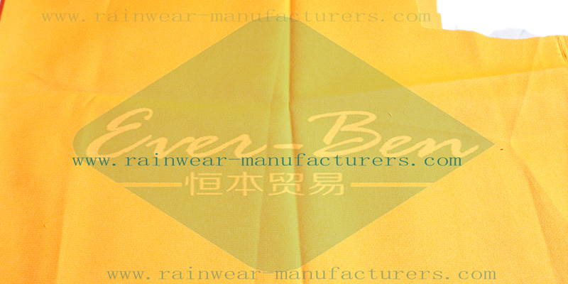 Orange high visibility waterproof jacket fabrics